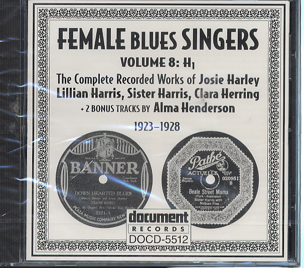 Various Artists - Female Blues Singers Vol. 8: H1 (1923-1928 ...